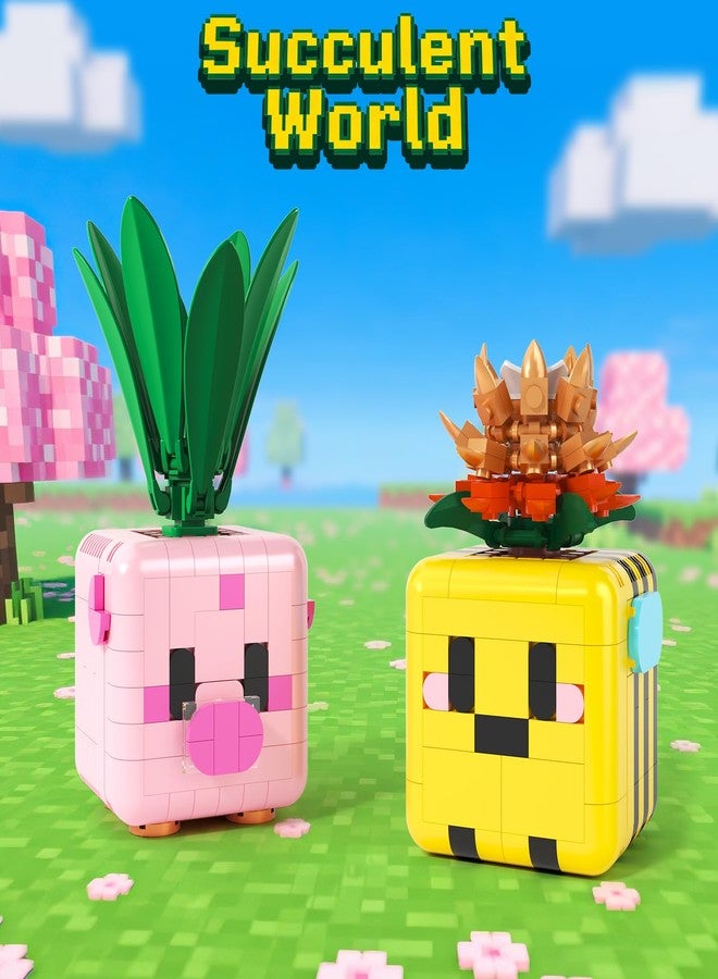 كودو مكعبات بناء نباتية، متوافقة مع ليغو بوتانيكالز فلاورز، ديكورات مكتبية للأولاد والبنات والمراهقين والبالغين، هدايا إبداعية لعيد الميلاد وأعياد الميلاد وهدايا للفتيات المراهقات - Image 5